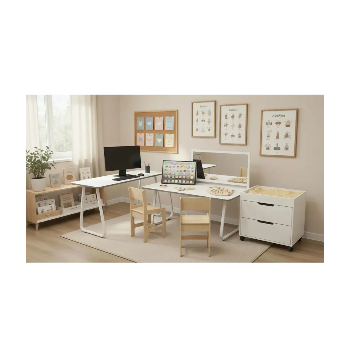 Интерьер кабинета логопеда после оснащения